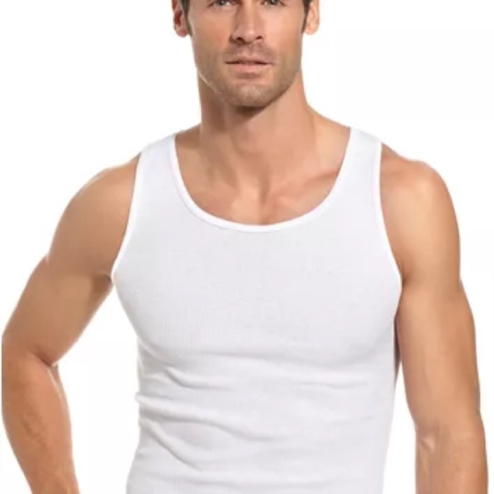 Alfani Men’s 100% Combed Cotton Ribbed Tank Size L - Picture 4 of 4